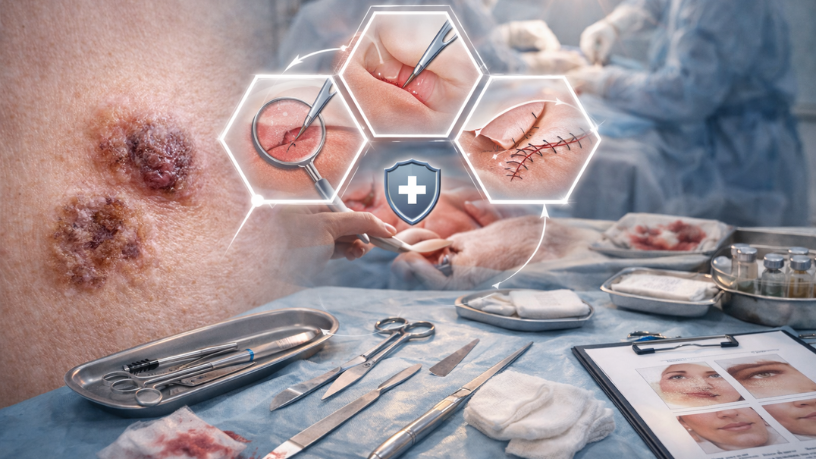 Milton Seigi Hayashi destaca cuándo el tratamiento quirúrgico es indicado en casos de carcinoma basocelular y espinocelular.